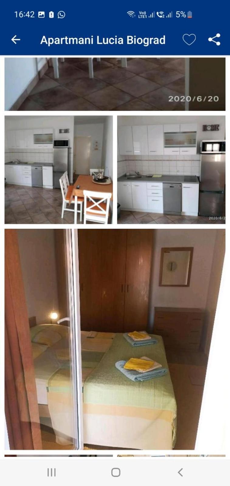 Apartmani Lucia Biograd Biograd Na Moru Eksteriør bilde