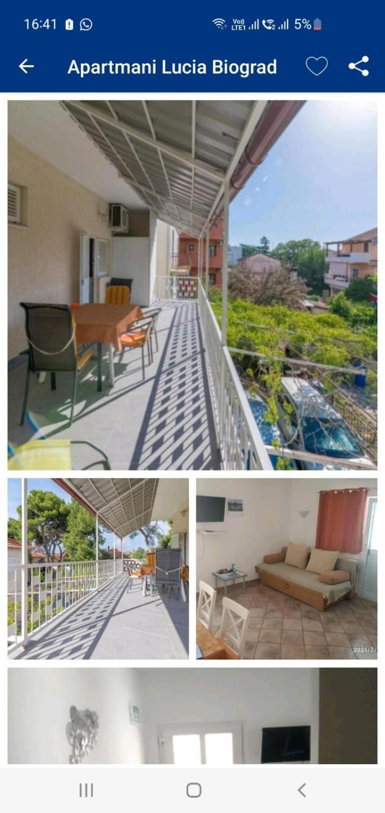 Apartmani Lucia Biograd Biograd Na Moru Eksteriør bilde